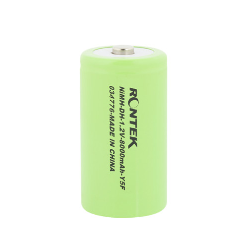 Bateria Recarregável Nimh 1,2v 8000mah Tamanho D - Emb. 2pçs