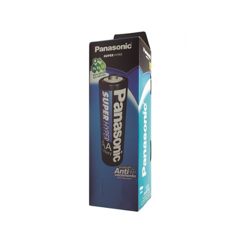 Pilha Comum Aa 1,5v Panasonic - Caixa Com 52 Peças