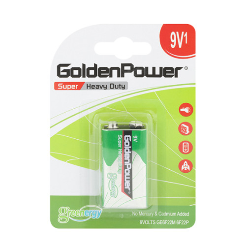 Pilha Comum 9V Golden Power Heavy Duty 350mAh