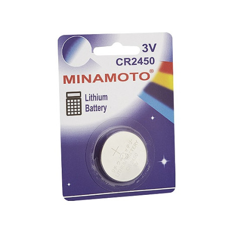 Pilha Botão De Lítio CR2450 3V 530mAh - 1 Peça - Minamoto