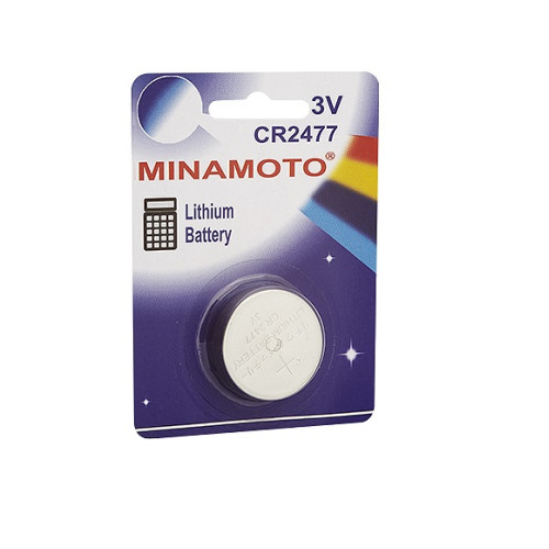 Pilha Botão De Lítio CR2477 3V 1000mAh - 1 Peça - Minamoto