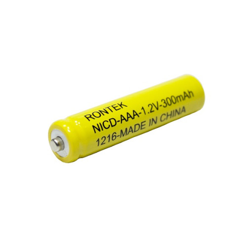 Bateria Recarregável NiCd Com TOP 1,2V 300mAh AAA - Embalagem 4 Peças