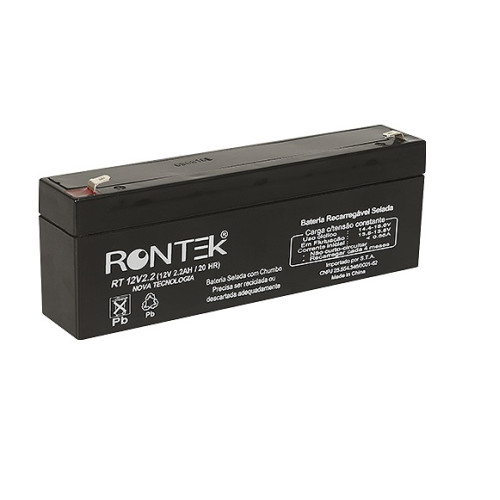 Bateria Selada De Chumbo Ácido 12V 2,2Ah - Rontek