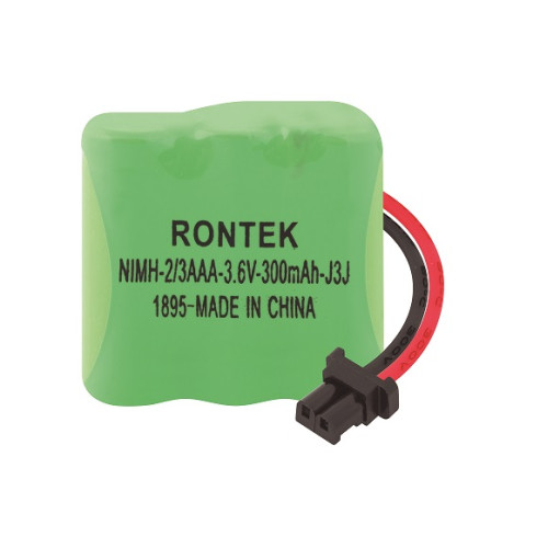 Bateria NiMh Para Telefone Sem Fio 3,6V 300mAh 3x2/3AAA Rontek