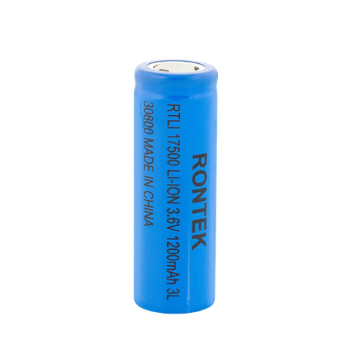 Bateria Recarregável Li-Íon 17500 Sem TOP 3,6V 1200mAh