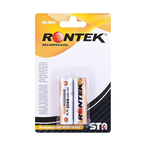 Bateria NiMh Consumidor AA 1,2V 2500mAh C/TOP - 1 Peça
