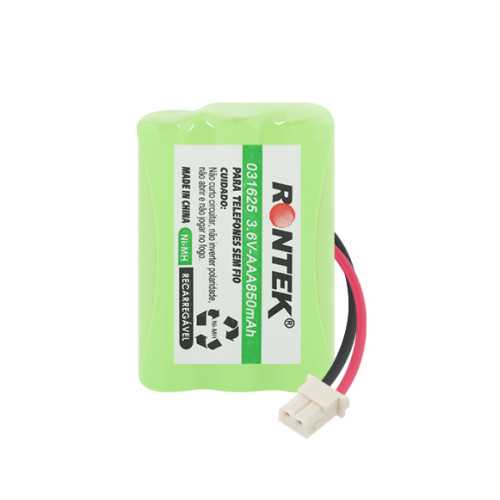 Bateria NiMh Para Telefone Sem Fio 3,6V 850mAh 3xAAA - Rontek