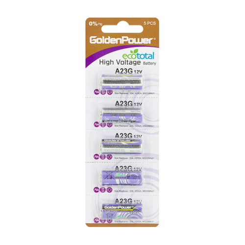 Pilha Alcalina 12V A23 - Cartela Com 5 Peças - Golden Power