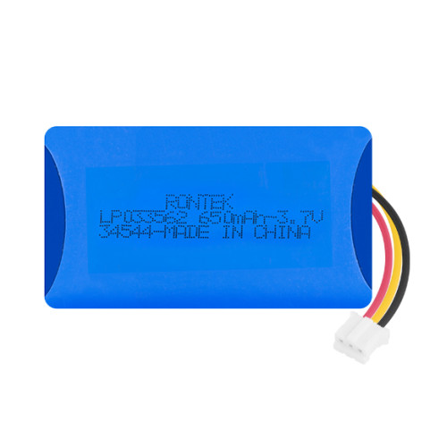 Bateria Recarregável Lítio Polímero 3,7V 650mAh + TOP - Rontek
