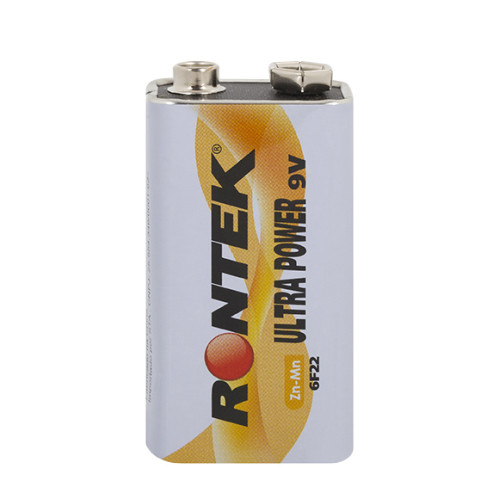 Pilha Comum 9V 400mAh ZnMn - Rontek - Embalagem 10 Peças