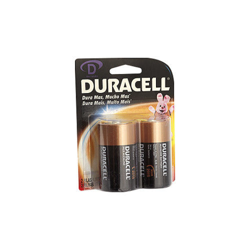 Pilha Alcalina Tamanho D 1,5V Duracell Original - Embalagem 2 Peças