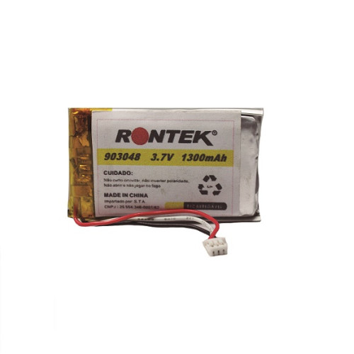 Bateria Lítio Polímero 3,7V 1300mAh Conector 51021-3P C/ PeçaB - Rontek