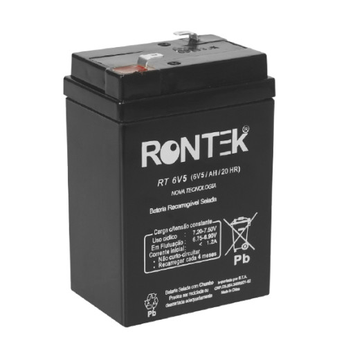 Bateria Selada De Chumbo Ácido 6V 5Ah - Rontek
