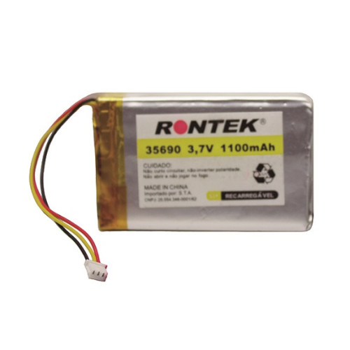 Bateria Recarregável Lítio Polímero 3,7V 1100mAh C/TOP Conector 51021-3P