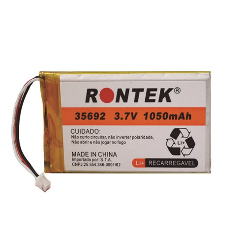 Bateria Lítio Polímero 3,7V 1050mAh Conector 51021-3P - C/ PeçaB