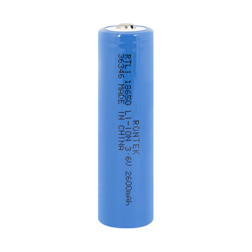 Bateria Recarregável Li-Íon 3,6V 2600mAh 18650 1C - Rontek